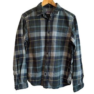 Patagonia Men’s Long Sleeve Button Down Plaid Organic Cotton Shirt Size Small